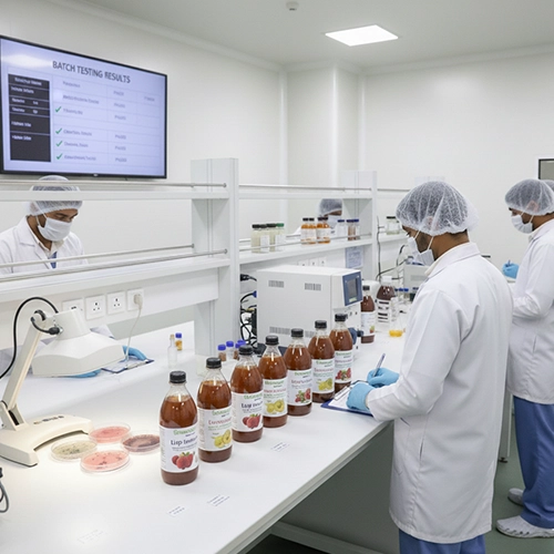 Reliable testing & quality checks to verify safety, purity & performance for beverages Coimbatore.