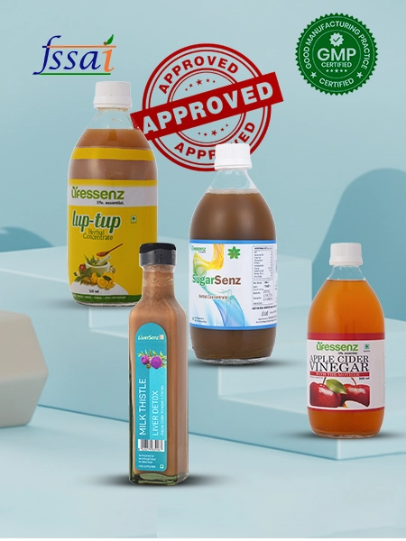 FSSAI & GMP standards to produce natural health drinks with strict quality and regulatory compliance