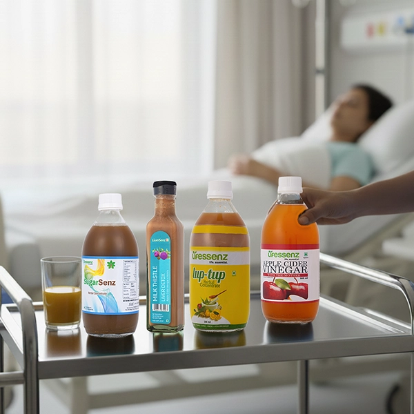 Organic health drinks supplied to the hospitals, nursing homes and elderly care centres across India