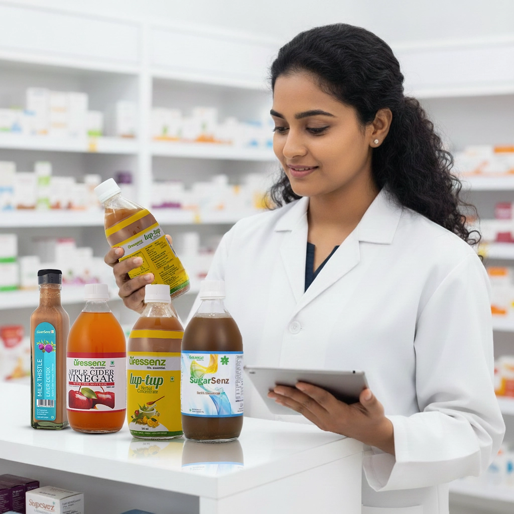 Organic herbal wellness drink supplied to pharmacies & retail stores for natural health support, TN