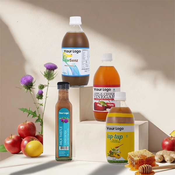 Private label natural drink manufacturer in Tamil Nadu supplying organic blends for retail & clinics