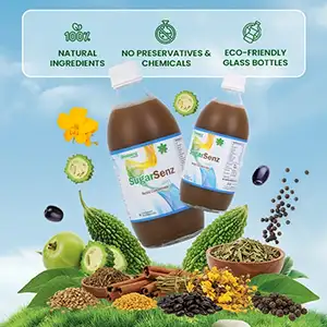 SugarSenz herbal drink for maintaining blood sugar levels and overall energy daily in Tamil Nadu.