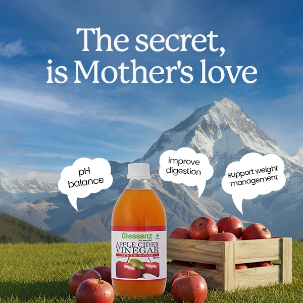 ACV with live probiotics and enzymes promotes digestion, metabolism, detox, & natural wellness daily